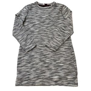 Lou & Grey black white and grey marled sweater dress